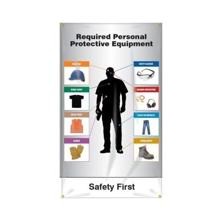 Accuform CONSTRUCTION SITE PPEID SIGN MBR409 MBR409